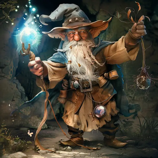 Meet Thalorin the Unbound: A Gnome Mage of Unpredictable Magic | NPC Creation