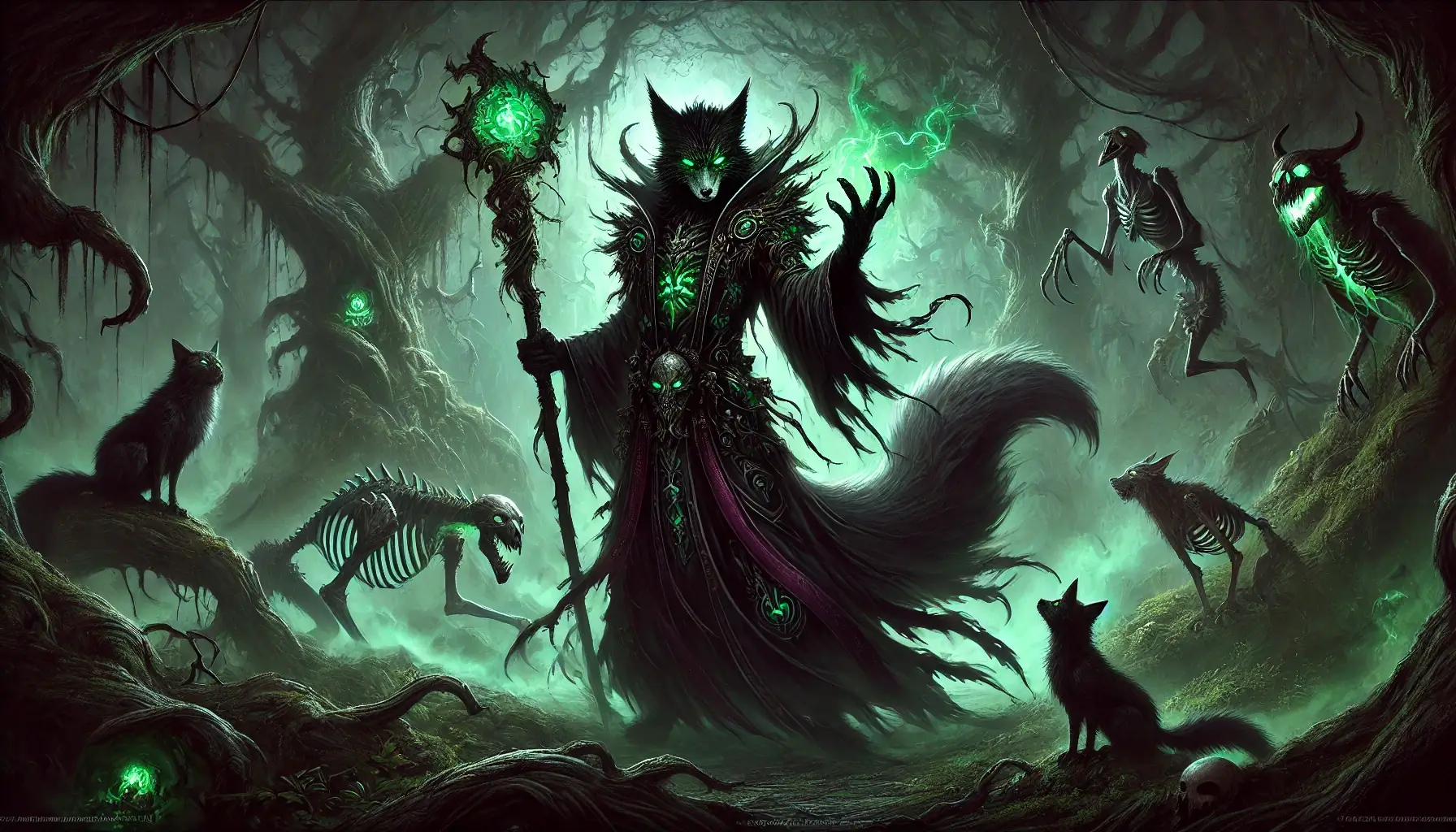 Dreadtail Shadowfang: The Evil Fox Lich of Xanthar – D&D 5e NPC